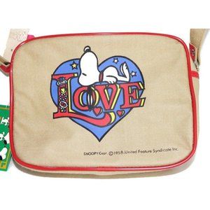 Vintage Snoopy Bag Peanuts Satchel NOS Children's Kid's Shoulder Strap Purse